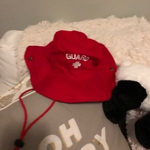 lifeguard bucket hat with string